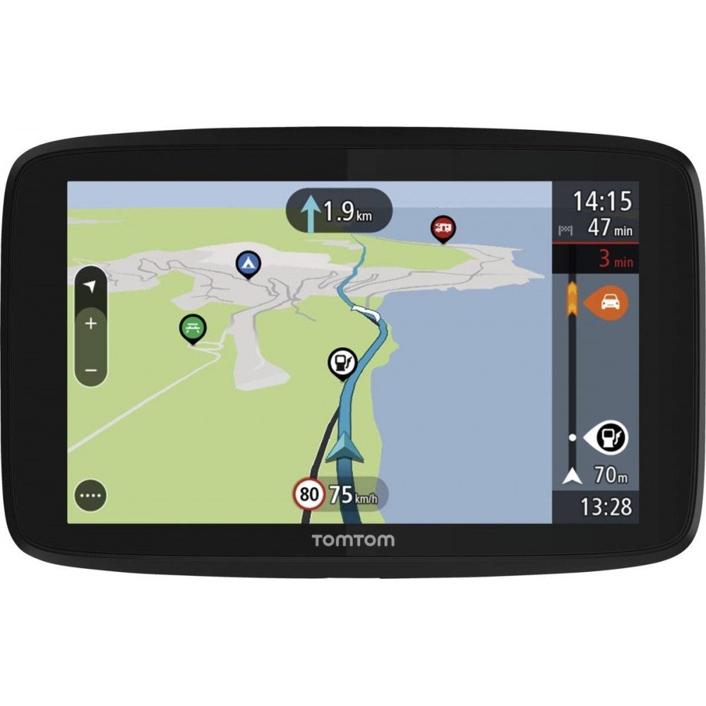 TomTom Navigationsgeräte-Halterung Tomtom GO Camper Tour für Wohnmobile., (bis 6 Zoll, Navigation für Wohnmobile optimiert, 3D Kartenansicht)