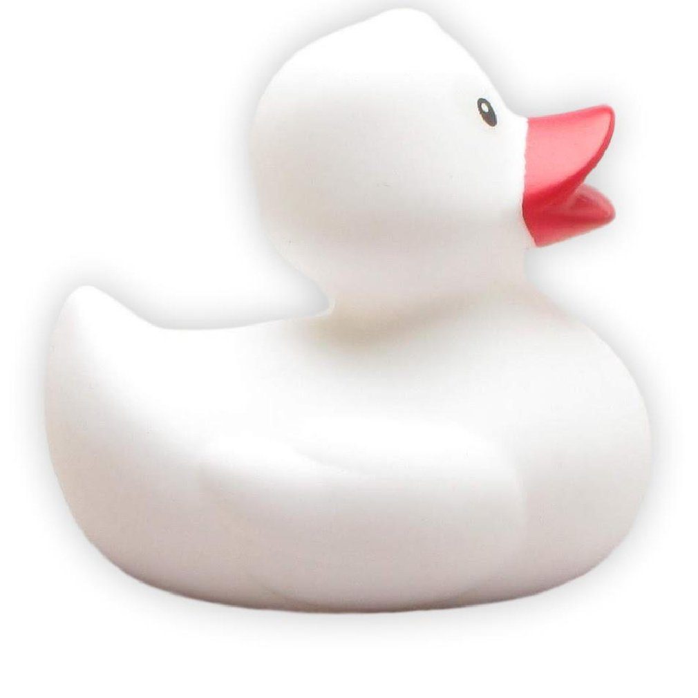 Badespielzeug Quietscheentchen Duckshop - 6 cm weiss Annabell
