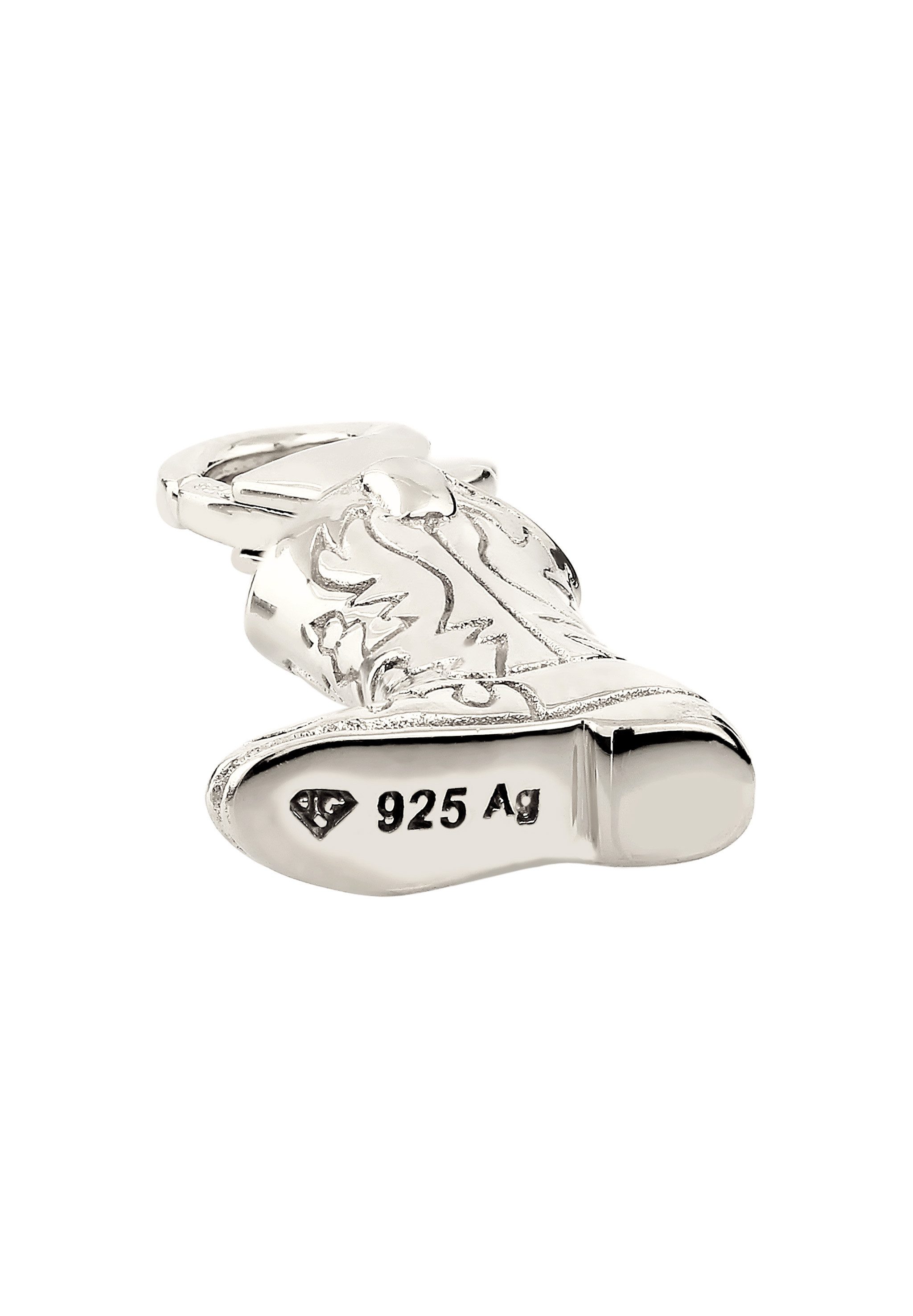 Kuzzoi Charm Medaillon Western Cowboy Stiefel 925 Sterling Silber