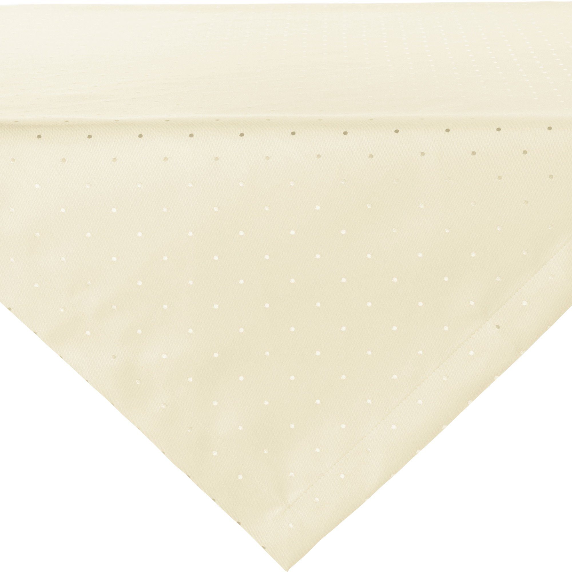 Curt Bauer Mitteldecke Mitteldecke "Petito", fleckabweisend Uni: mit Punktedessin