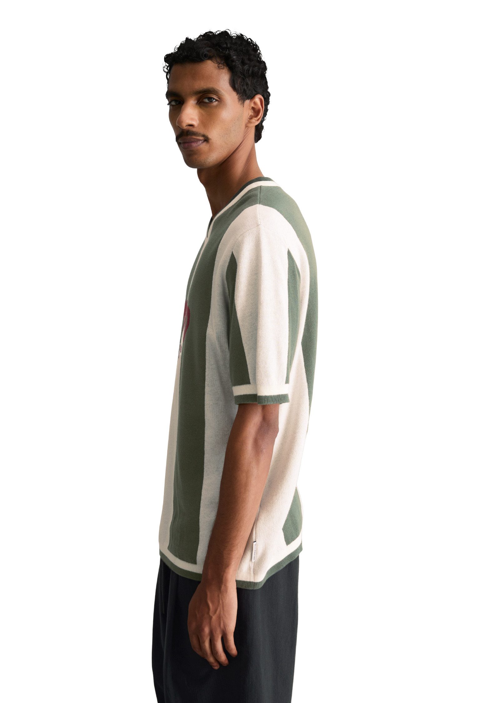 Marc O'Polo DENIM Poloshirt aus garngefärbter Bio-Baumwolle