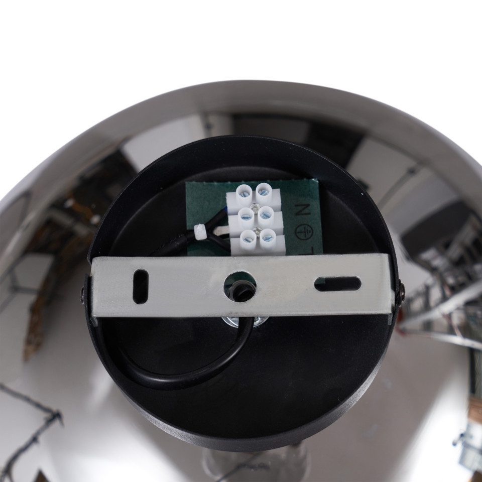 Qazqa Deckenleuchte Sandra, ohne Leuchtmittel, E27, Schwarz, Art Deco, Glas, 1-flammig