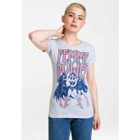 LOGOSHIRT T-Shirt Wonder Woman mit coolem Retro-Print