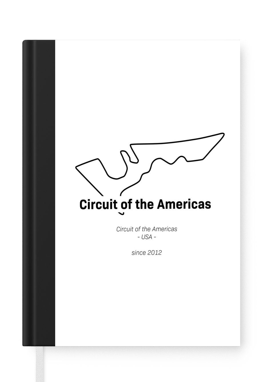 MuchoWow Notizbuch Amerika - Rennstrecke - Formel 1, Journal, Merkzettel, Tagebuch, Notizheft, A5, 98 Seiten, Haushaltsbuch