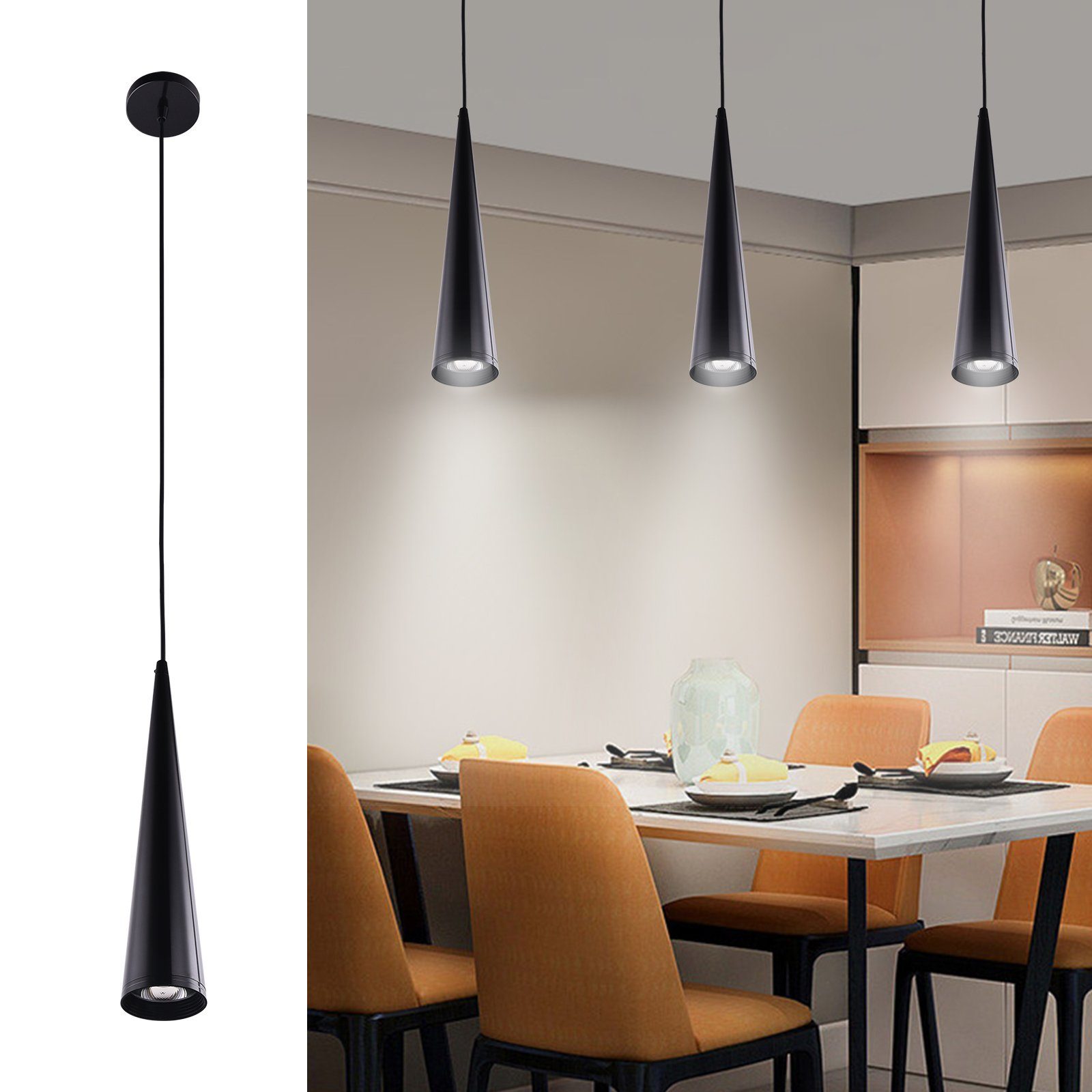 MUPOO LED Pendelleuchte LED Pendelleuchte,Hängelampe Esstisch günstig online kaufen