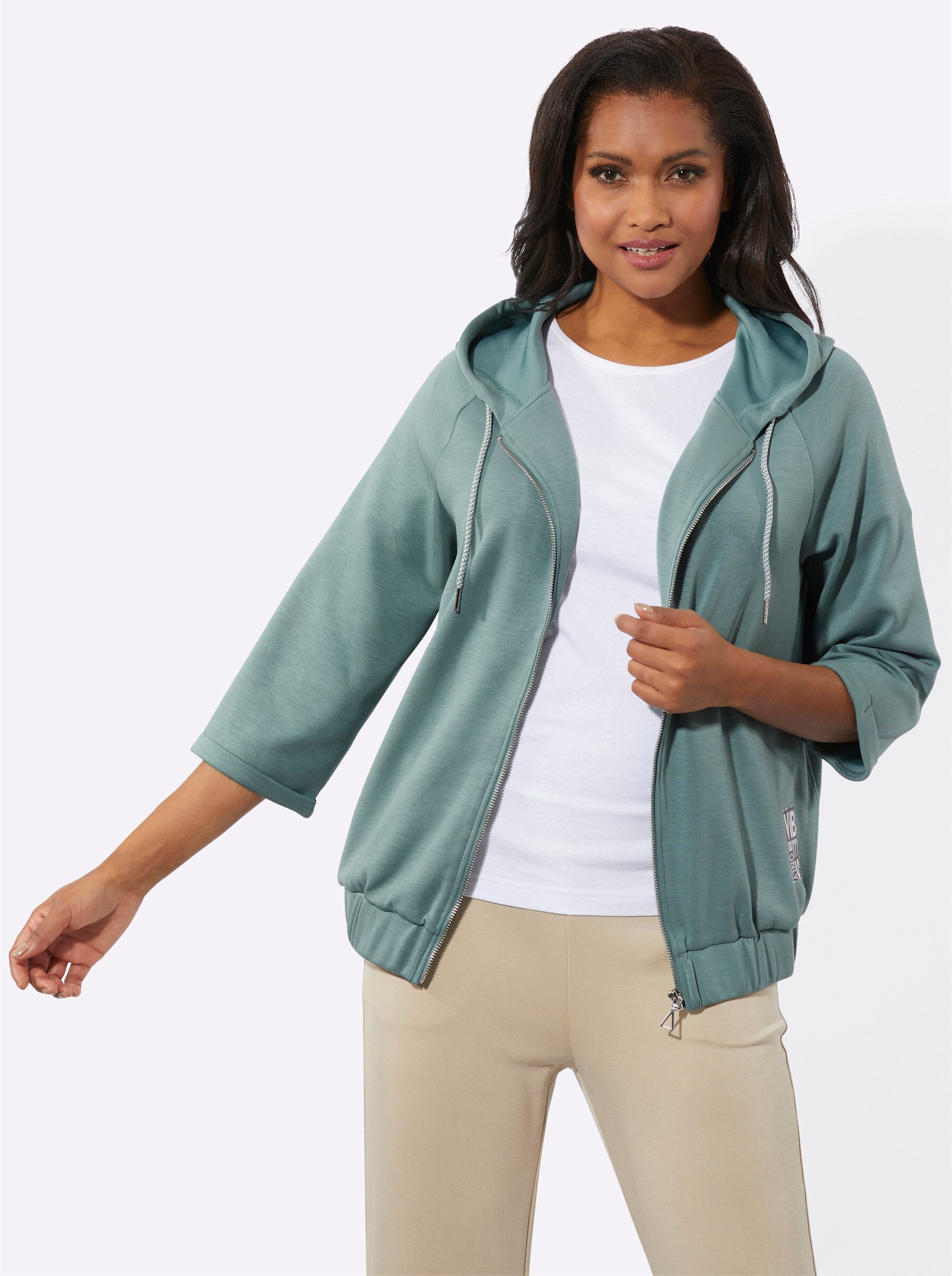 Inspirationen Shirtjacke "Shirtjacke" 1 Stk. tlg. günstig online kaufen