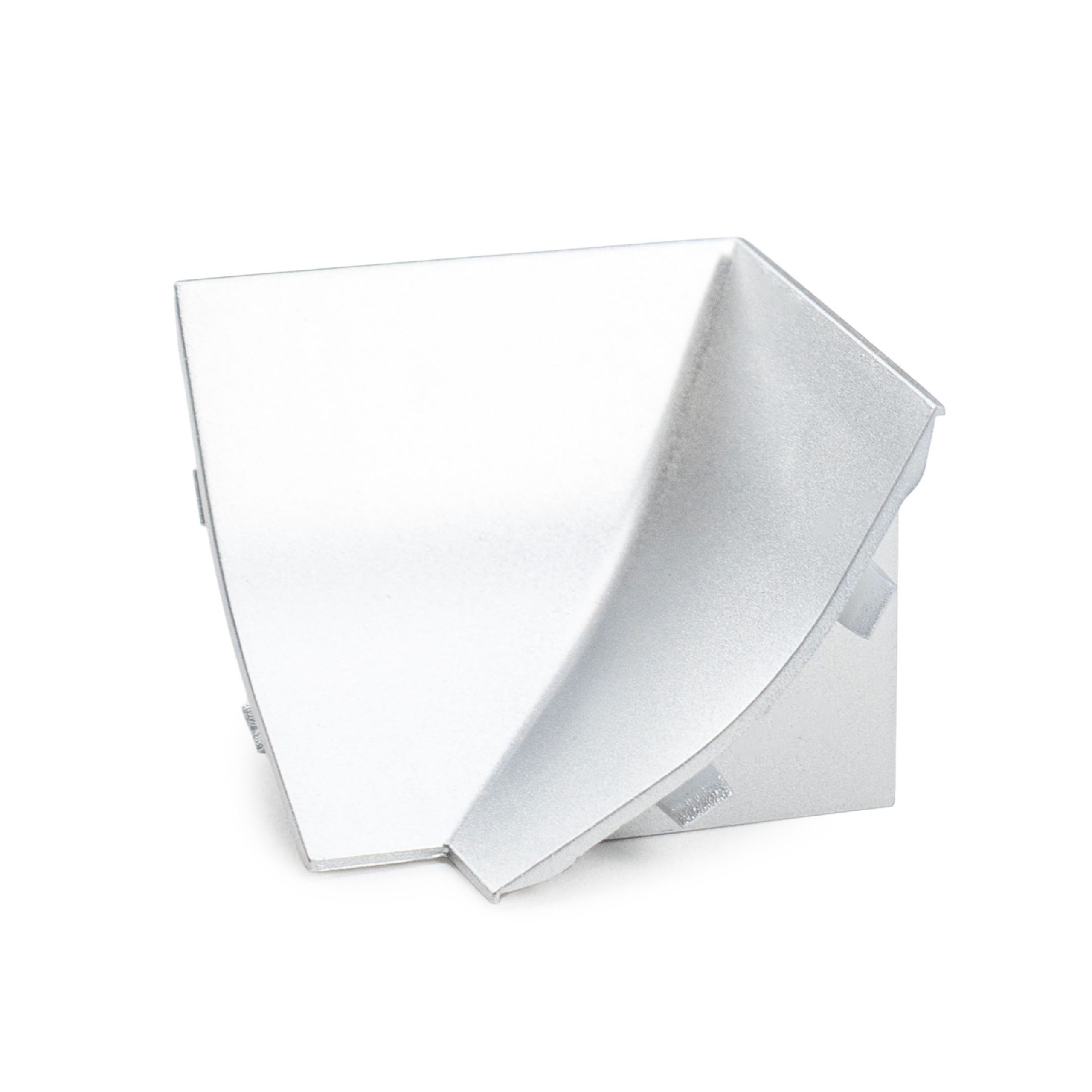 Quest Abschlussleiste Innenecke für Küchen-Wandleiste 23 x 23 mm, in das Basisprofil einschieben (Rastnasen), PVC, für Leiste 23 x 23 mm, 1-St., Innenecke für Leiste 23 x 23 mm, PVC
