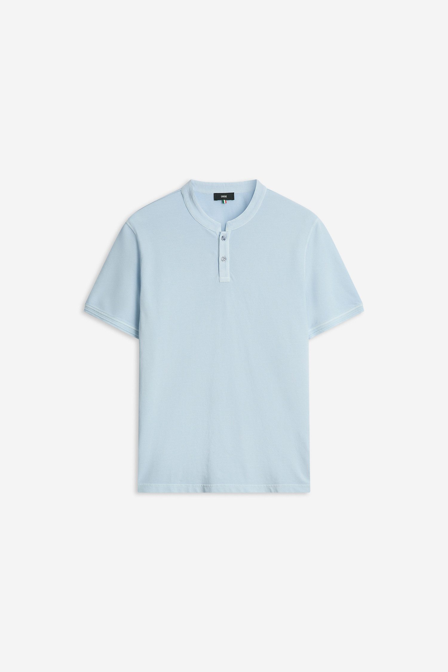 Cinque T-Shirt CILANO Rundhalsausschnitt mit kurzer Knopfleiste, Relaxed Fit – Bild 4 von 5