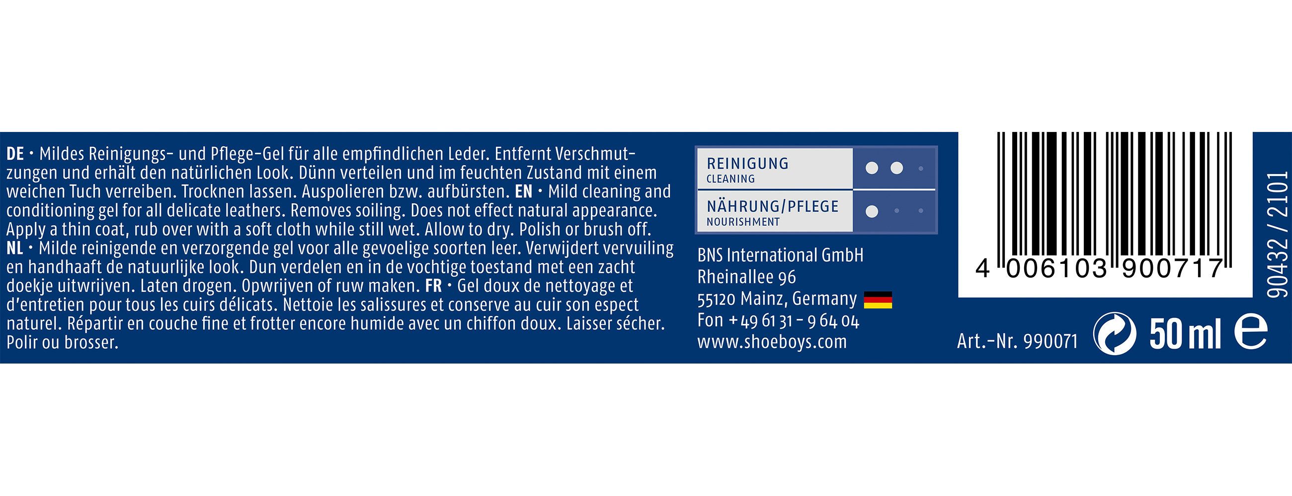 Shoeboys DELICATE GEL 50ML - Reinigungsgel Schuhreiniger