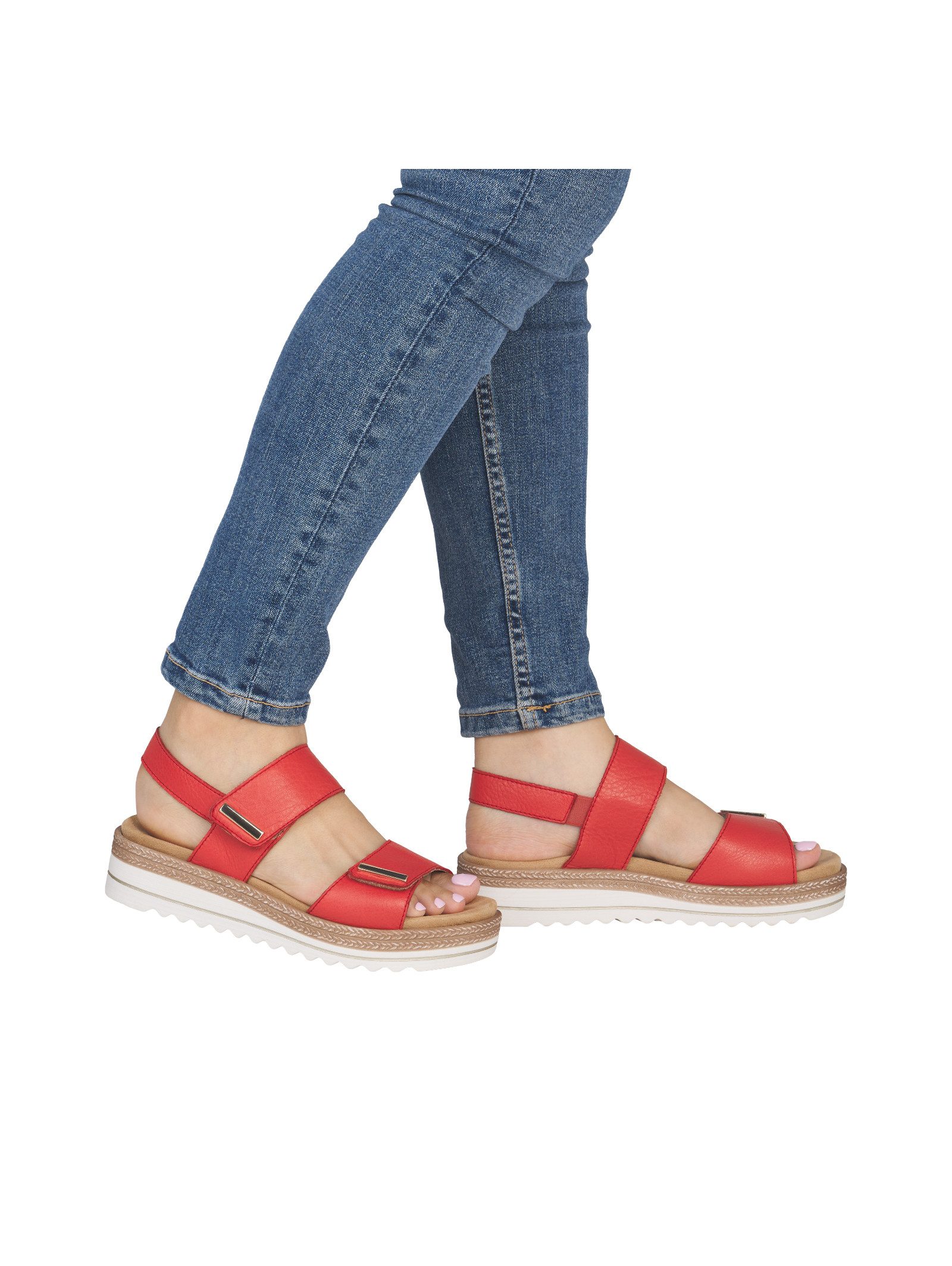 Remonte Remonte Sandalen Glattleder Plateausandaletten