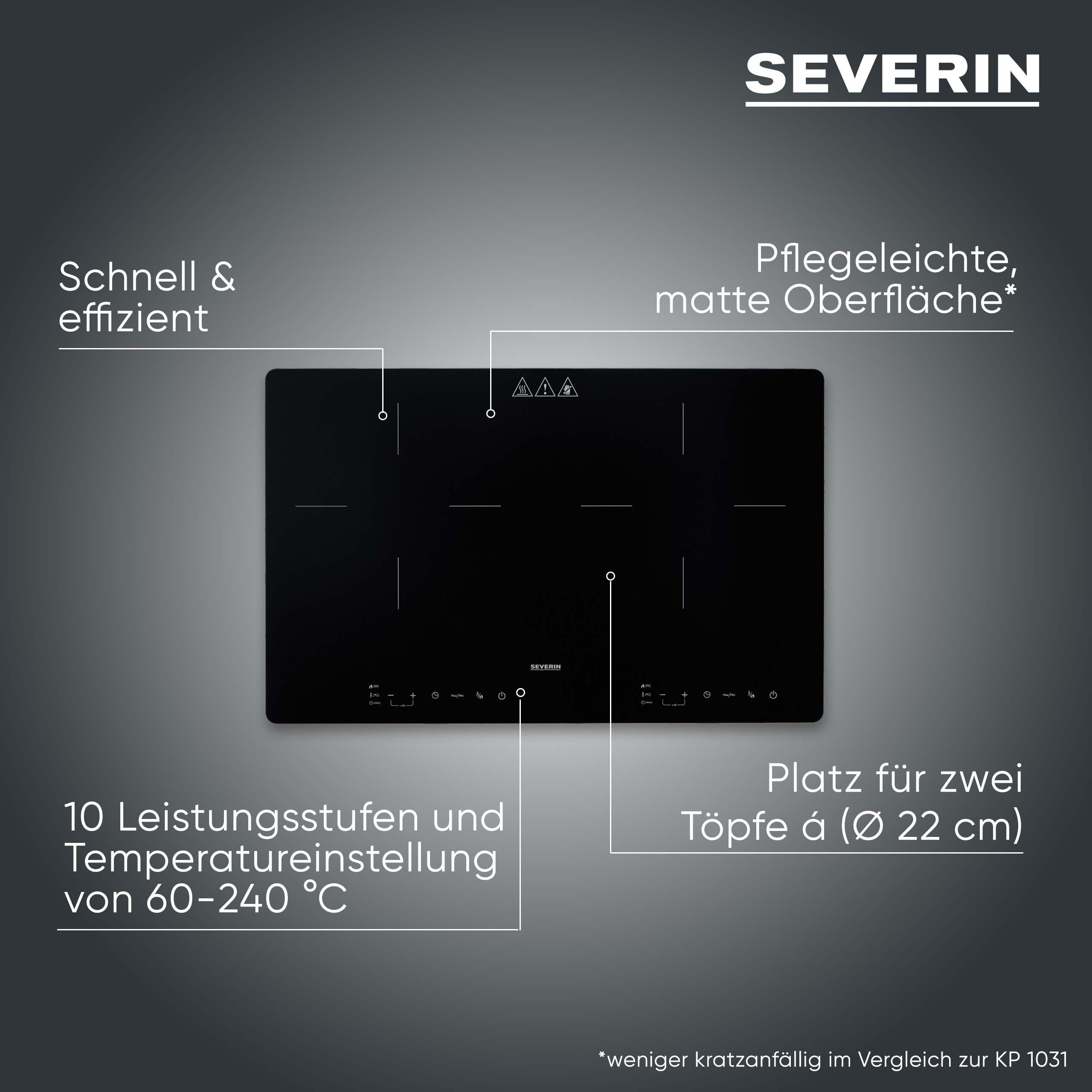 Severin Doppel-Induktionskochplatte DK 1033