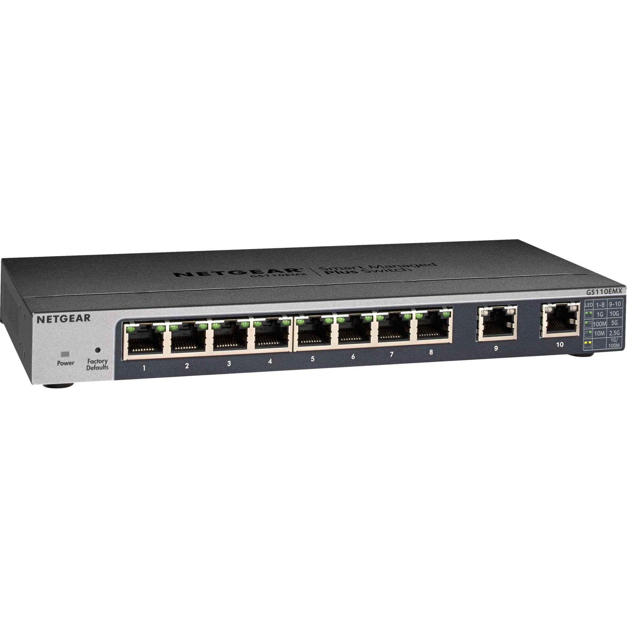 NETGEAR Netgear GS110EMX, Switch Netzwerk-Switch | Router