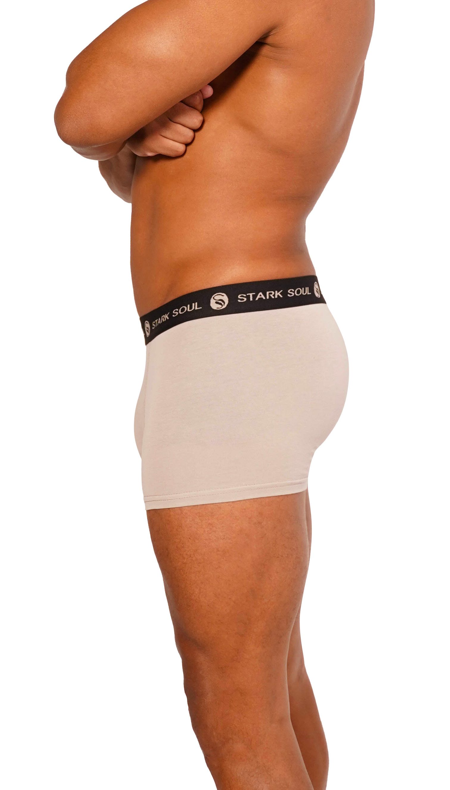 Stark Soul® Boxershorts Herren Boxershorts, Hipster im 6er Pack, Baumwoll-Unterhosen 6er-Pack – Bild 4 von 5