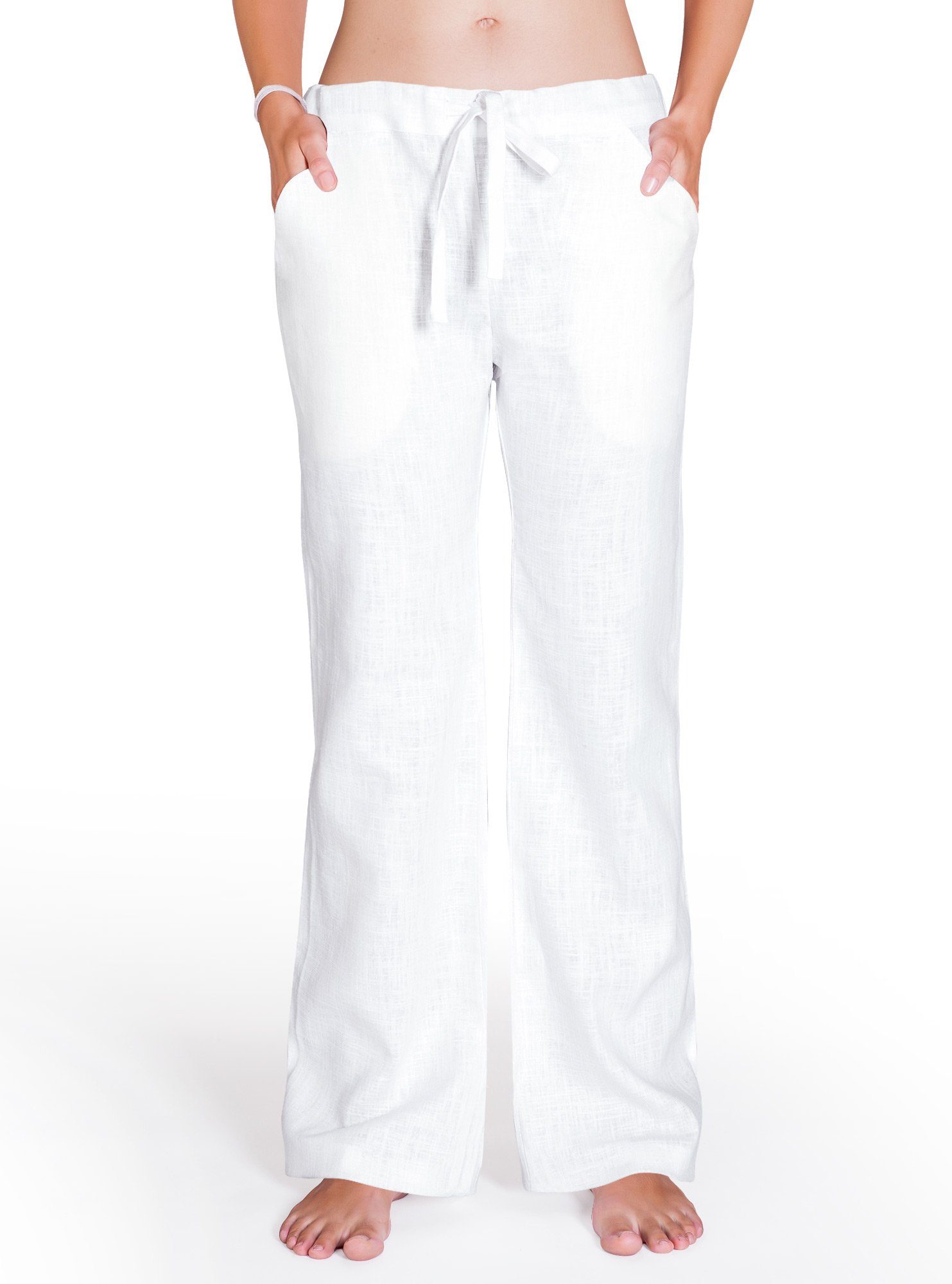 Essential-Sport SCHAZAD weiss Leinenhose