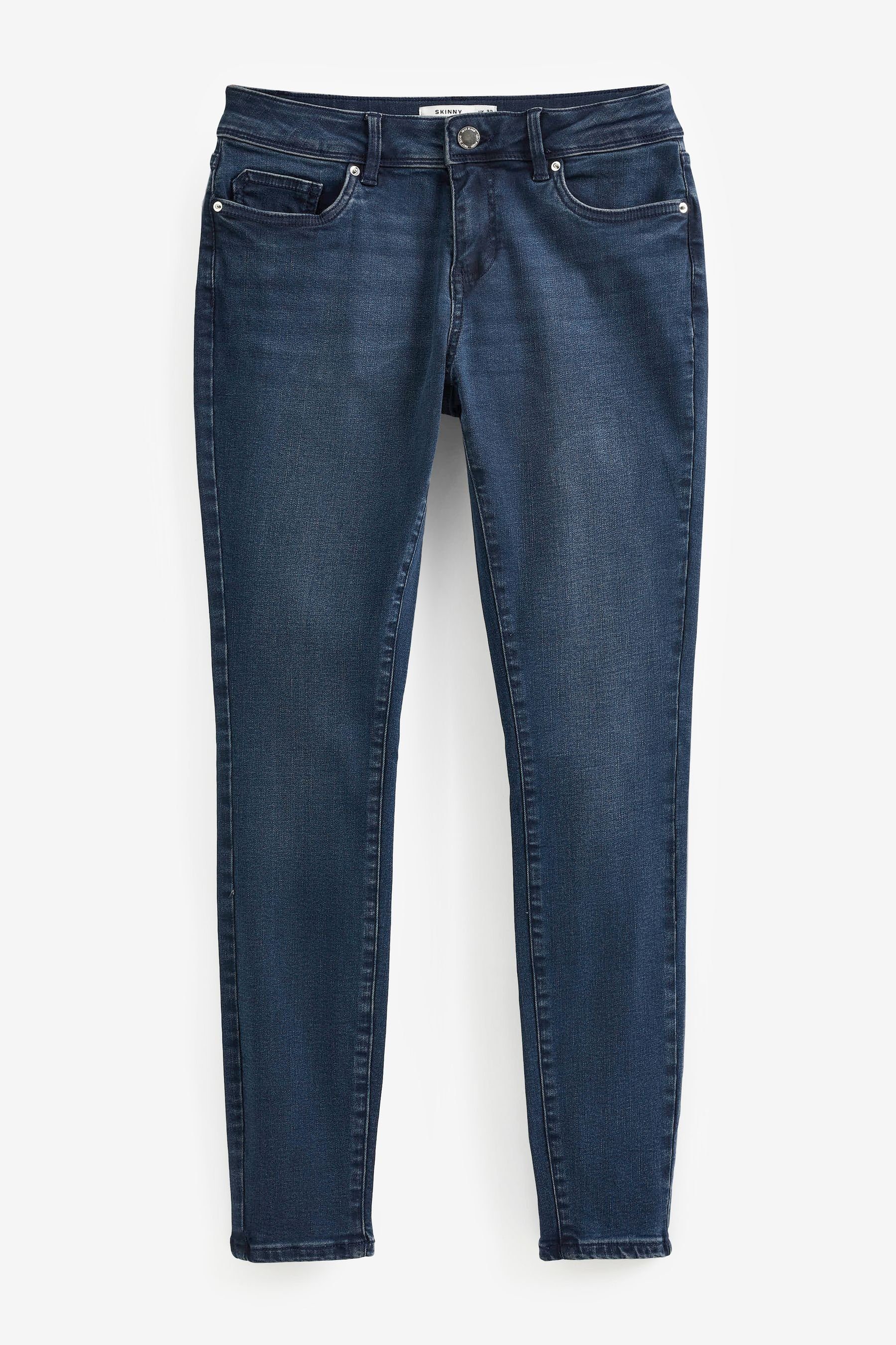 Next Rise (1-tlg) Washed Low Jeans Skinny-fit-Jeans Blue Skinny Inky
