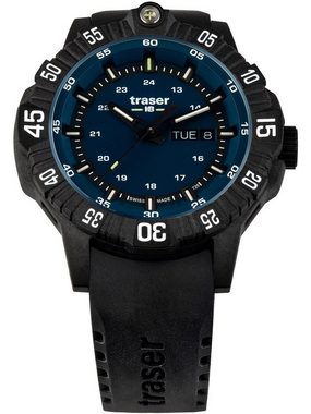 Traser Quarzuhr Traser H3 110725 P99 Q Tactical Blue Herrenuhr 46m