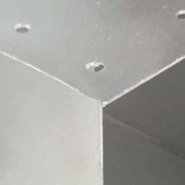 vidaXL Zaunpfosten Pfostenverbinder X-Form Verzinktes Metall 91 x 91 mm, (1-St)