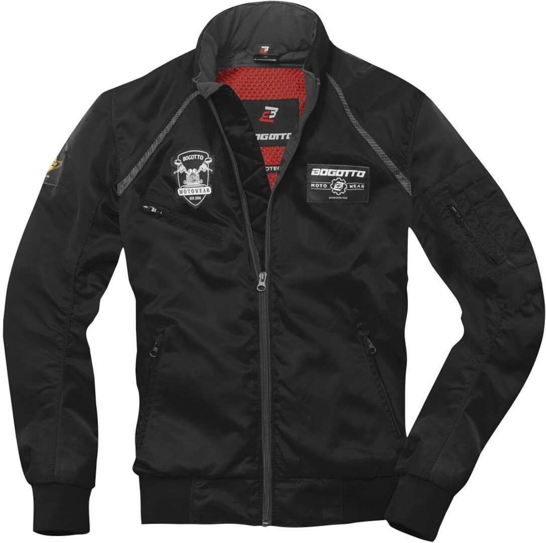 Bogotto Allwetterjacke Boston Motorrad Textiljacke herausnehmbares Innenfutter