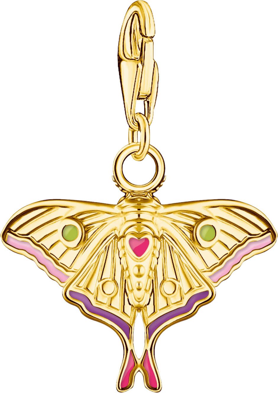 THOMAS SABO Charm-Einhänger Charm Nachtfalter bunt, mit Zirkonia (synth) – Bild 2 von 4