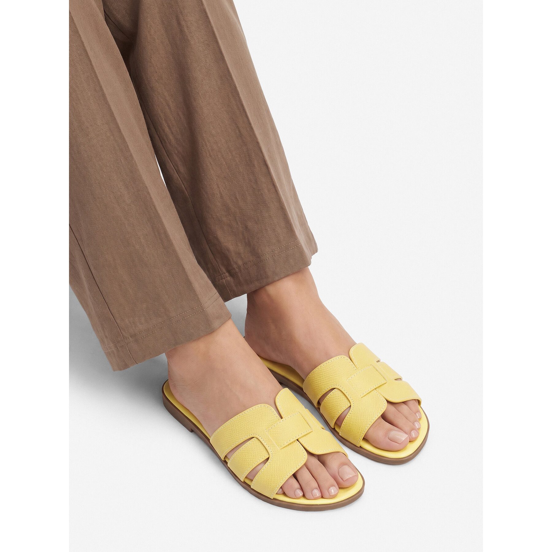 Jenny Jenny Damen Flip-Flops Gelb Badepantolette