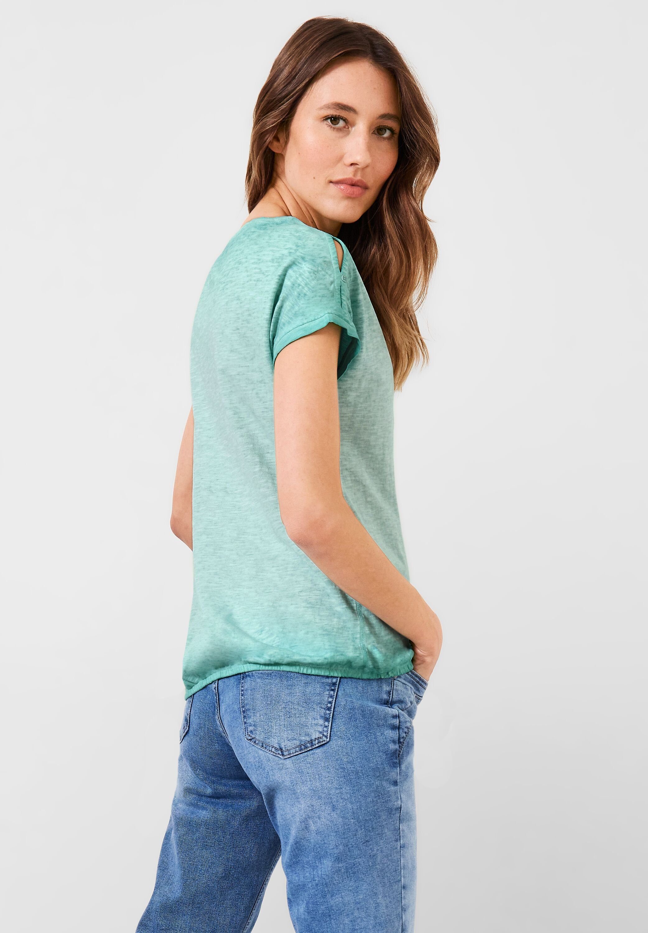 Cecil mint Flammgarn green mit T-Shirt cool