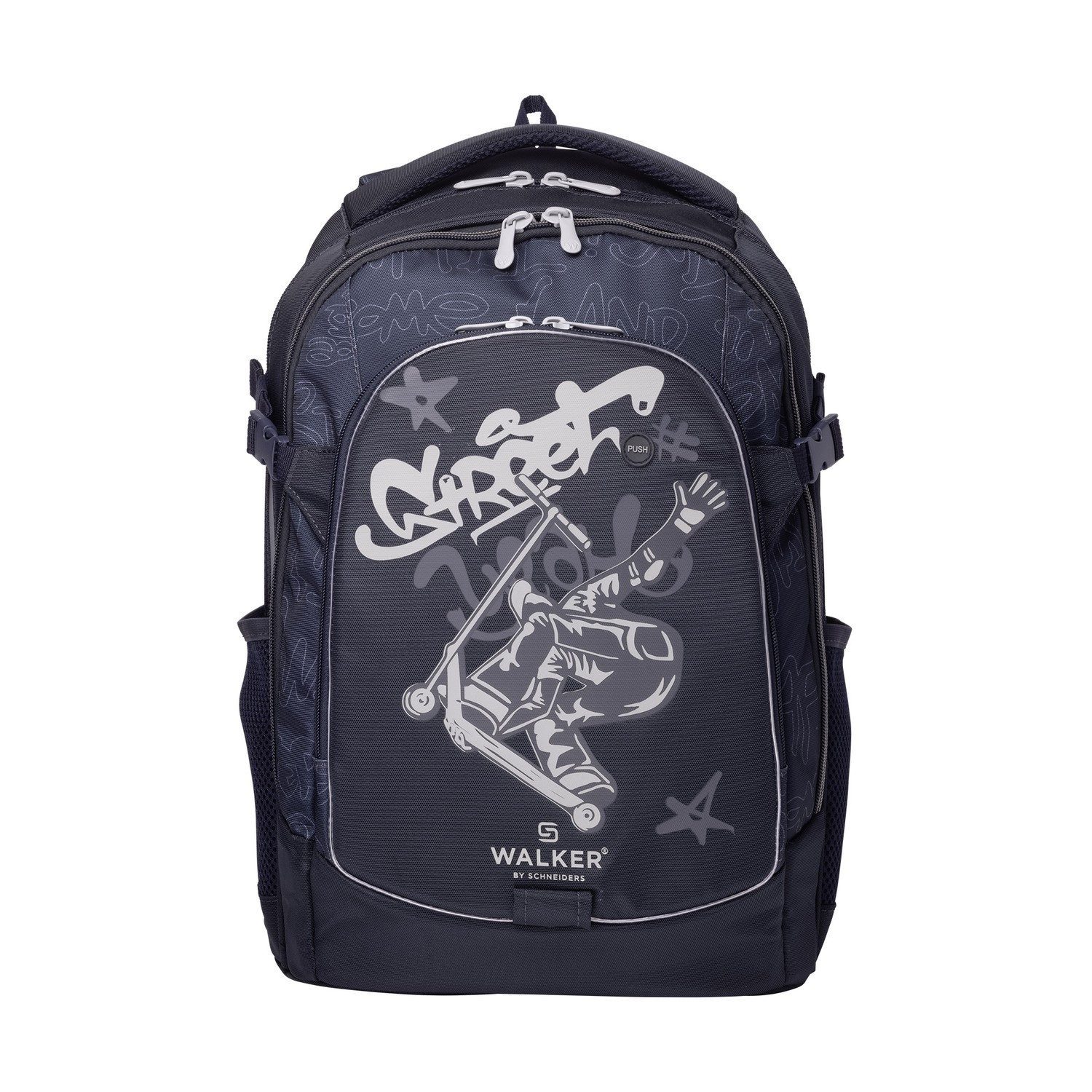 Schneiders Schulrucksack Walker FAME Anthracite Super Skate