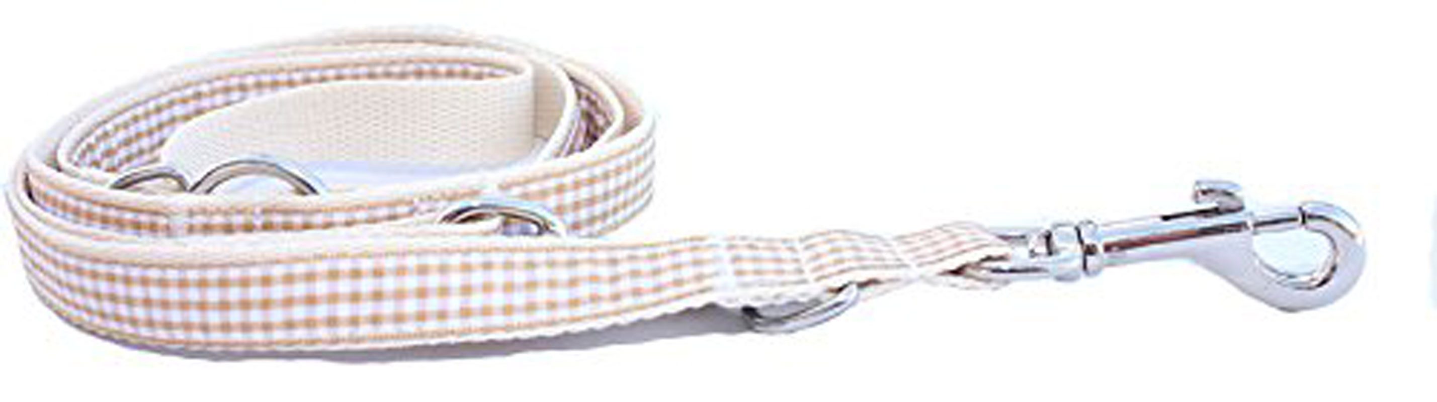 Steinnacher Bärbel Hundeleine Leine Vicky beige kariert, Nyon