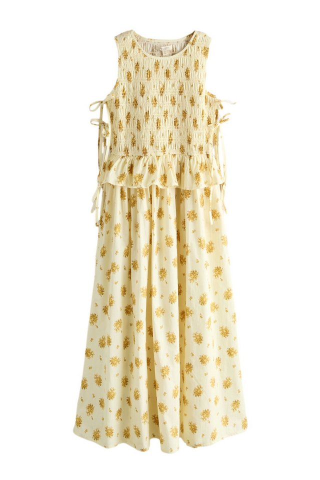 LAURA ASHLEY Druckkleid Laura Ashley ärmelloses Kleid mit floralem Muster (1-tlg)