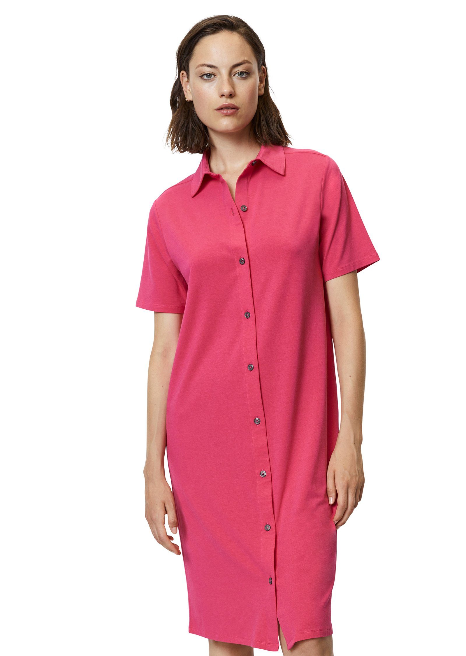 Marc O'Polo Blusenkleid aus stretchigem Modal-Organic-Cotton-Mix rosa | Sweatkleider