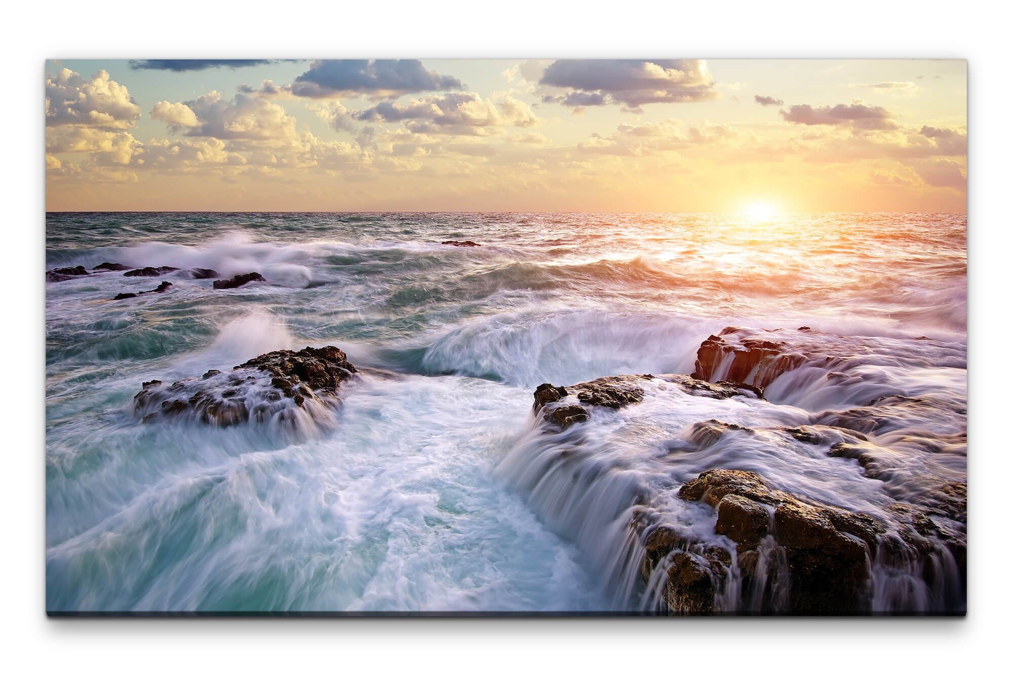 Leinwandbild Bilder XXL schöner See Wandbild auf Leinwand