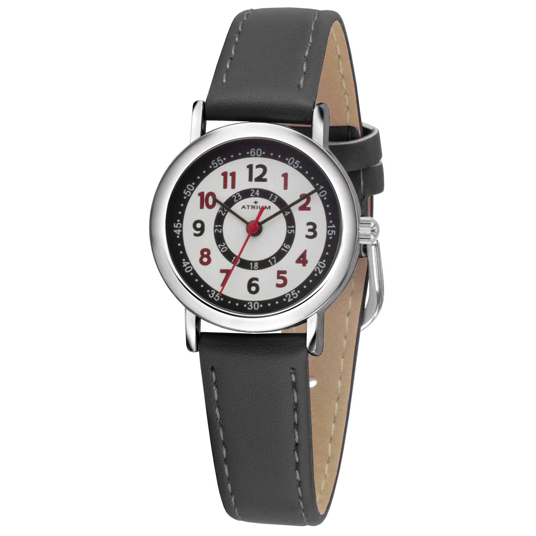 Atrium Quarzuhr A31 Kinder Armbanduhr, analog bunt deutlich Uhrzeit lernen Geschenkidee Ø 27mm