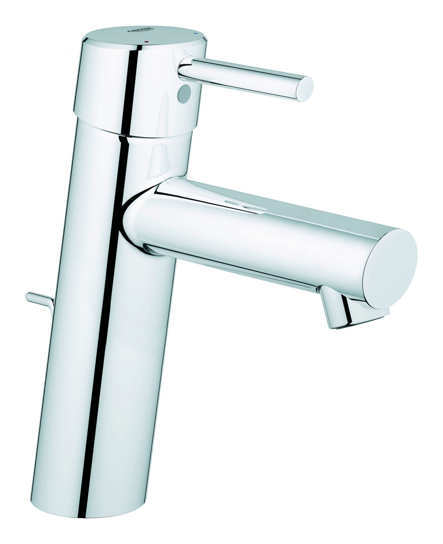 Grohe Waschtischarmatur Concetto Einhand mit Zugstangen-Ablaufgarnitur M-Size - Chrom