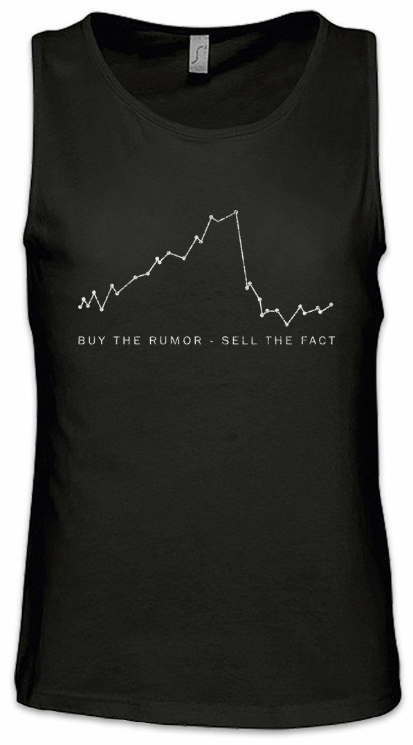 Urban Backwoods Tanktop Buy The Rumor Sell The Fact Ärmelloses T-Shirt Kurse Bullen Aktie Börse Bulls Bears Investment