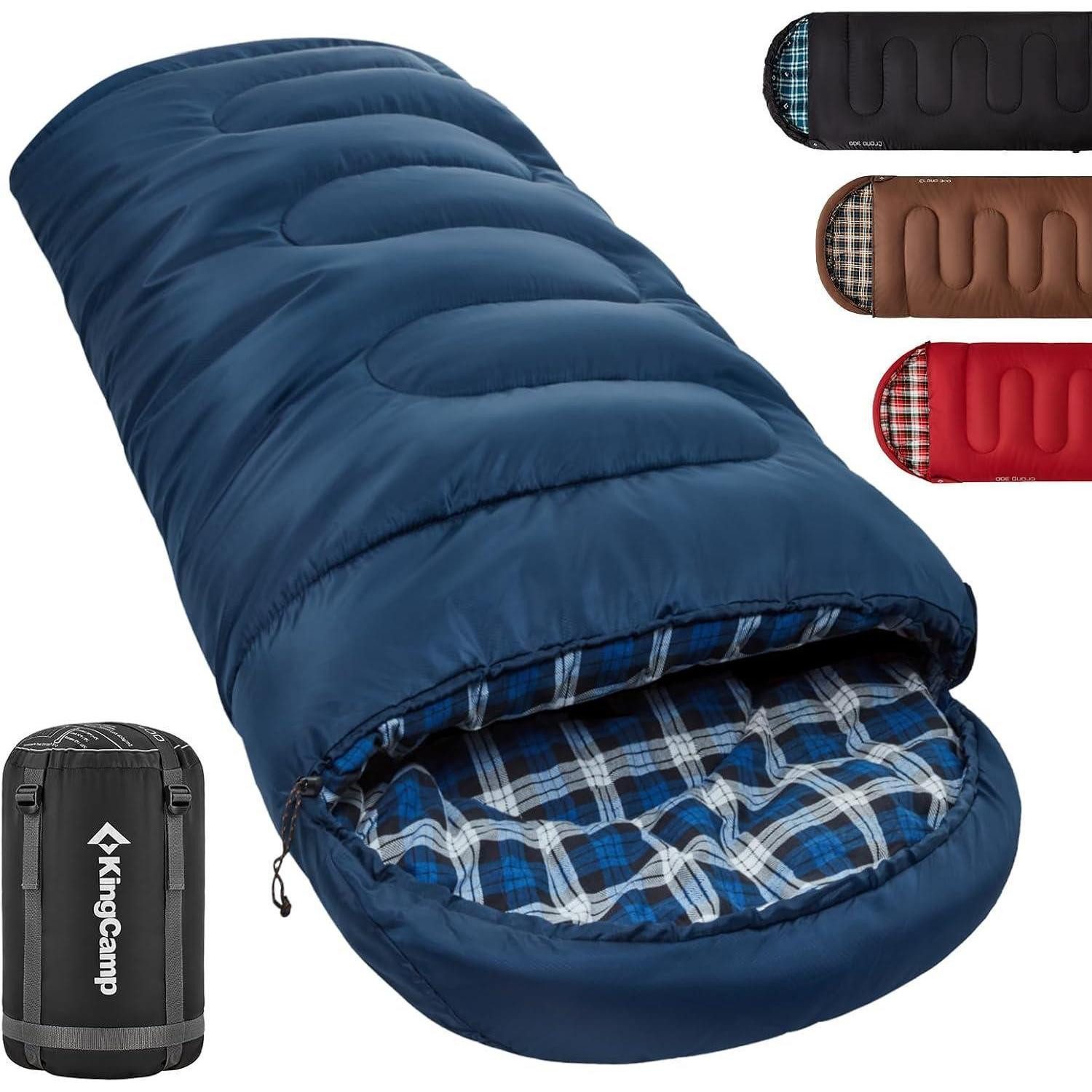 LuxusKollektion Deckenschlafsack Schlafsack Outdoor Deckenschlafsack 3-4 Jahreszeiten warm leicht 400g
