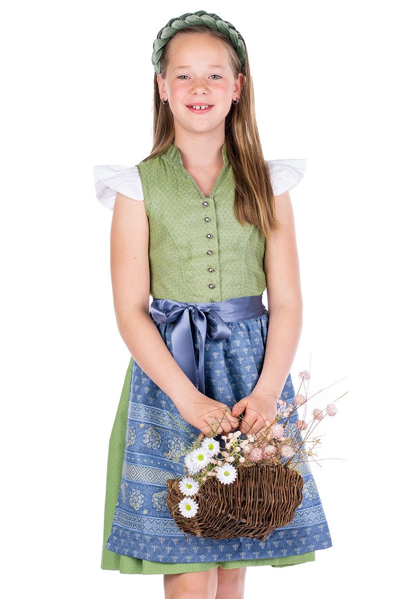 Isar-Trachten Dirndl Kinderdirndl 2tlg. - TRUDY - grün