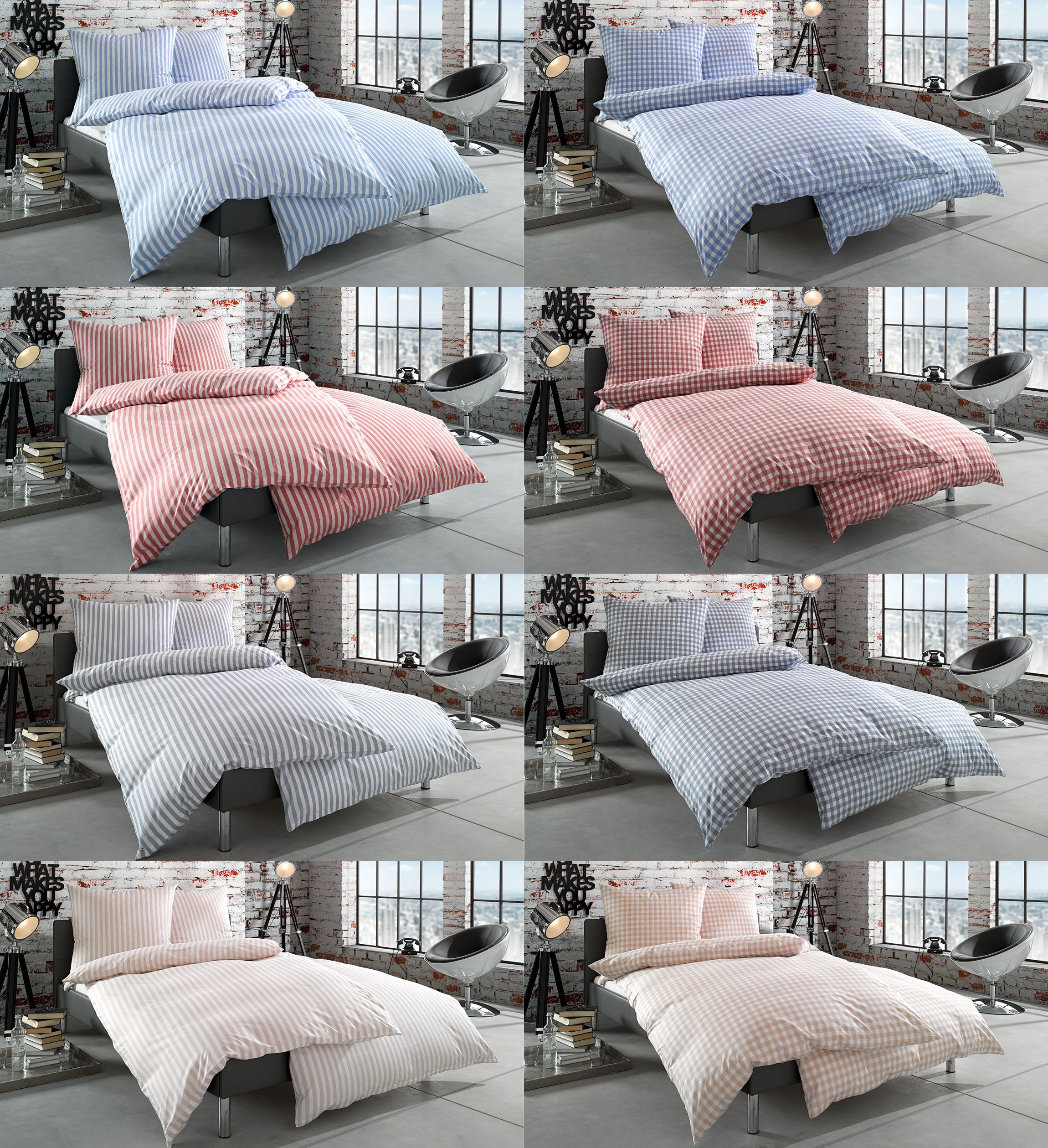 BETTWAESCHE-MIT-STIL Bettwäsche Mako Batist Landhaus Bettwäsche Oslo, Perka günstig online kaufen