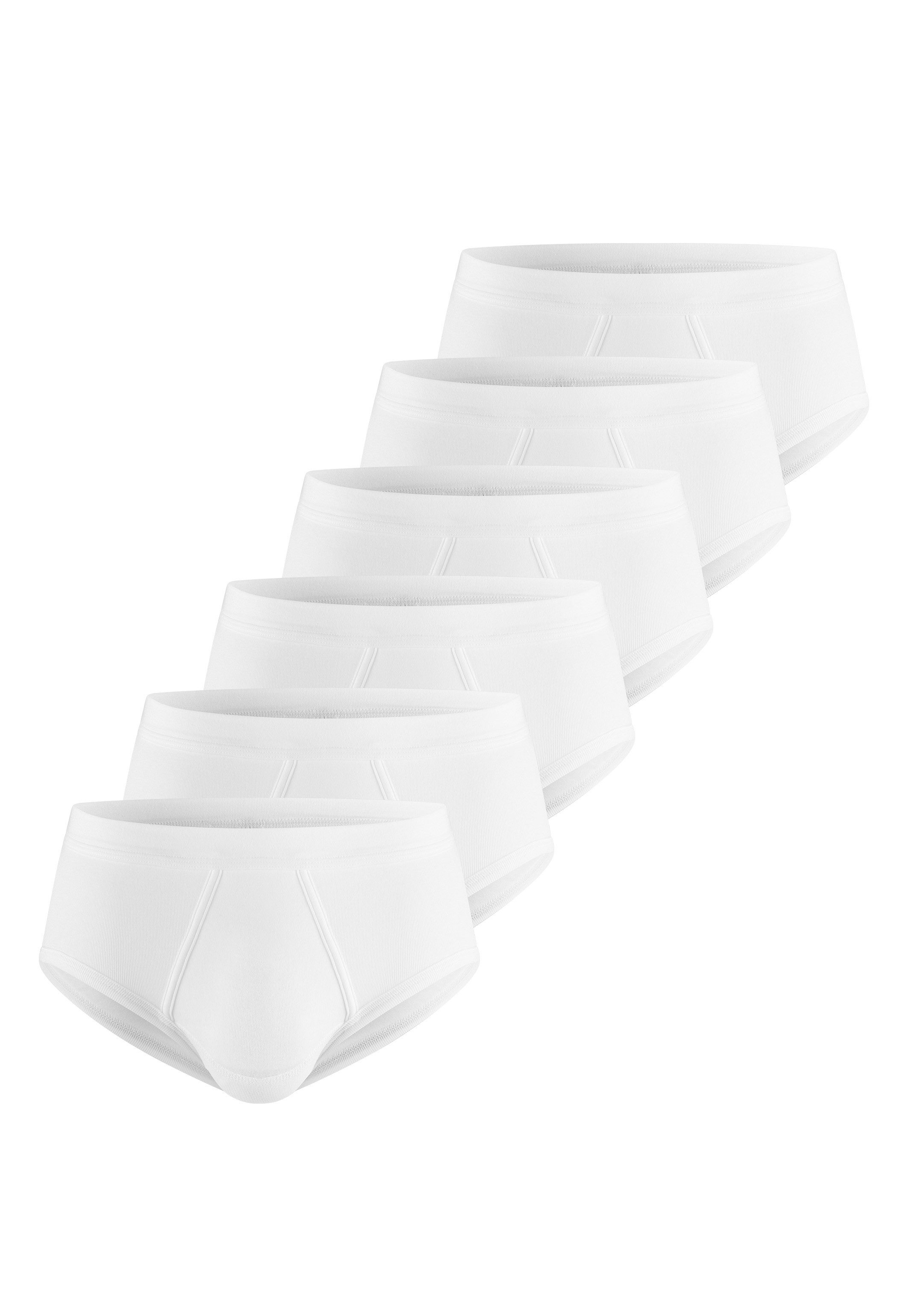 ESGE - Die Wäsche-Macher Slip 6er Pack - Feinripp (Spar-Set, 6-St) Slip / Unterhose - Baumwolle - mit Eingriff - Ohne Seitennähte