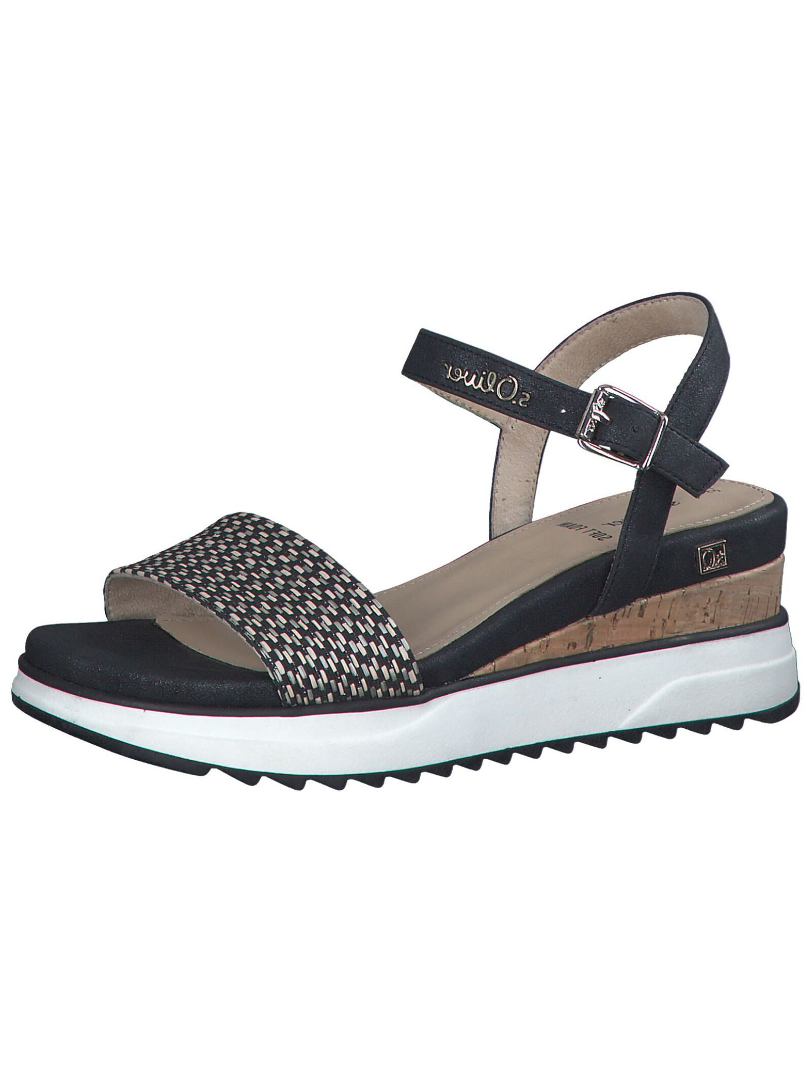 s.Oliver Сандалии Lederimitat/Textil . Keilsandalette