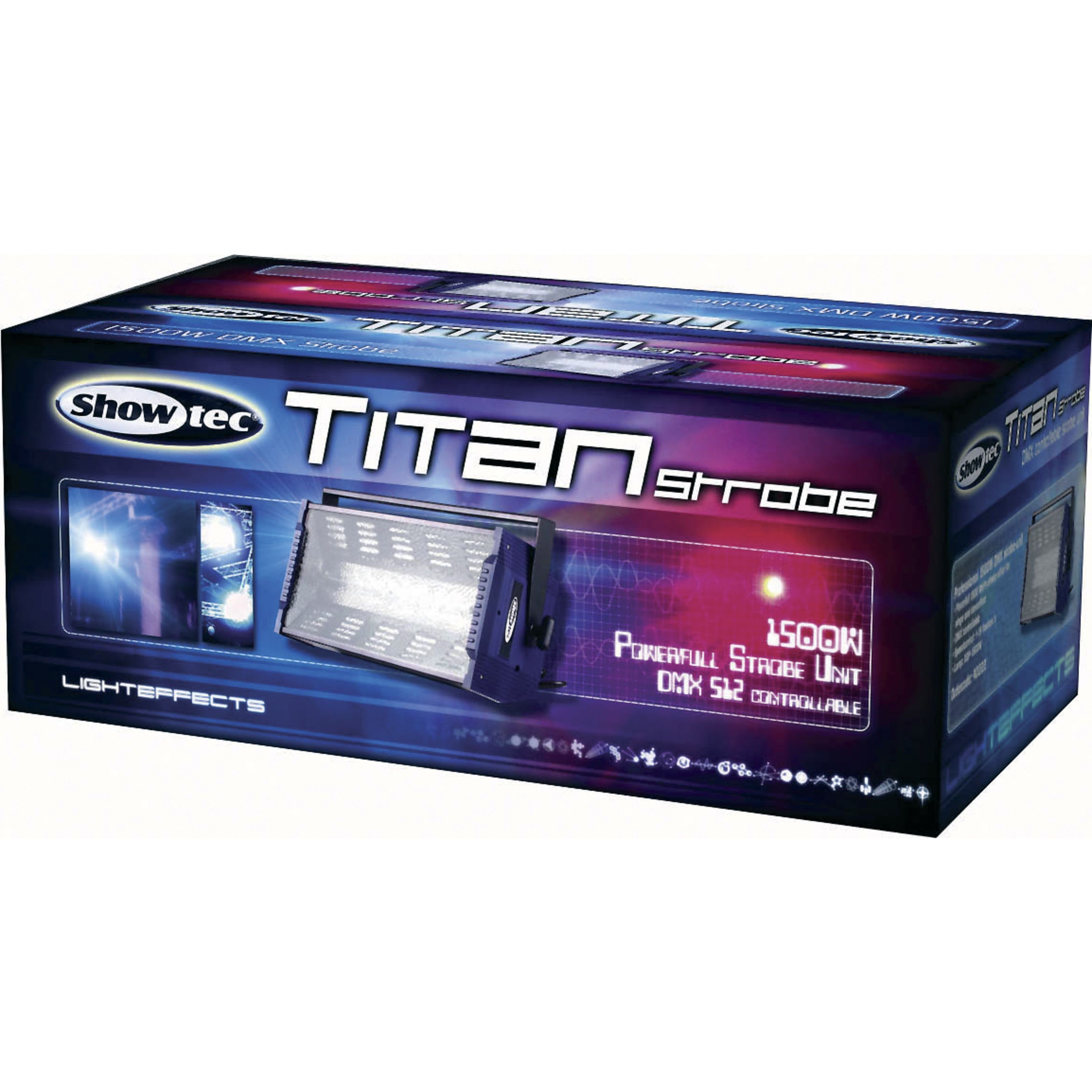 Show tec LED Scheinwerfer, Titan Strobe 1500 DMX 1500 Watt, DMX Strobe - Stroboskop