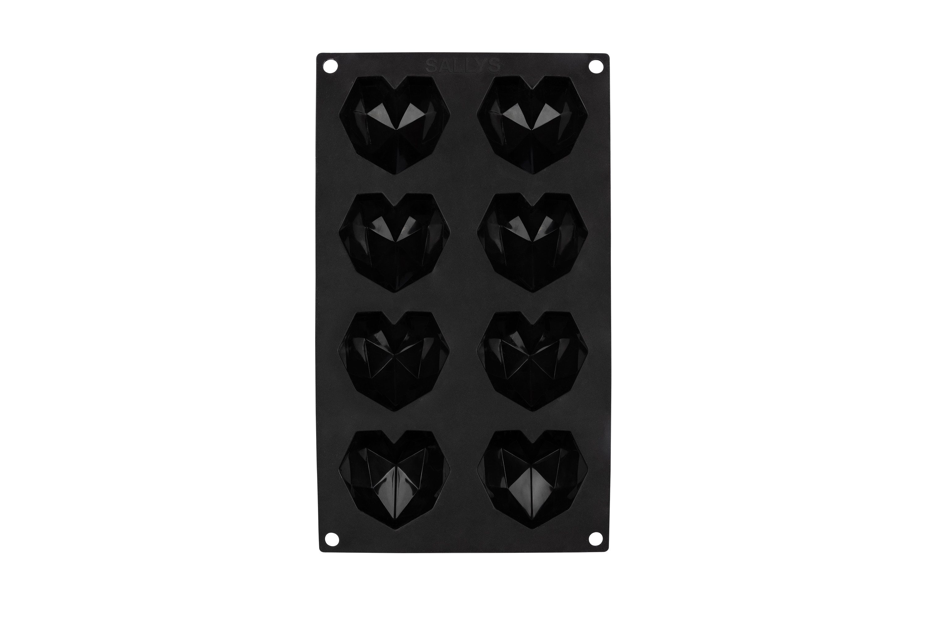 Sallys Silikonform 3D Diamant-Herz klein, aus 100% Platin-Silikon