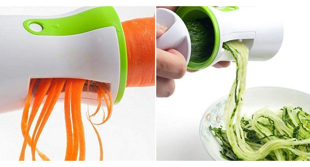 VABIONO Spiralschneider Gemüsehobel Spaghetti-Schneider Julienne-Schneider Gemüsespaghetti, kostenloser Versand