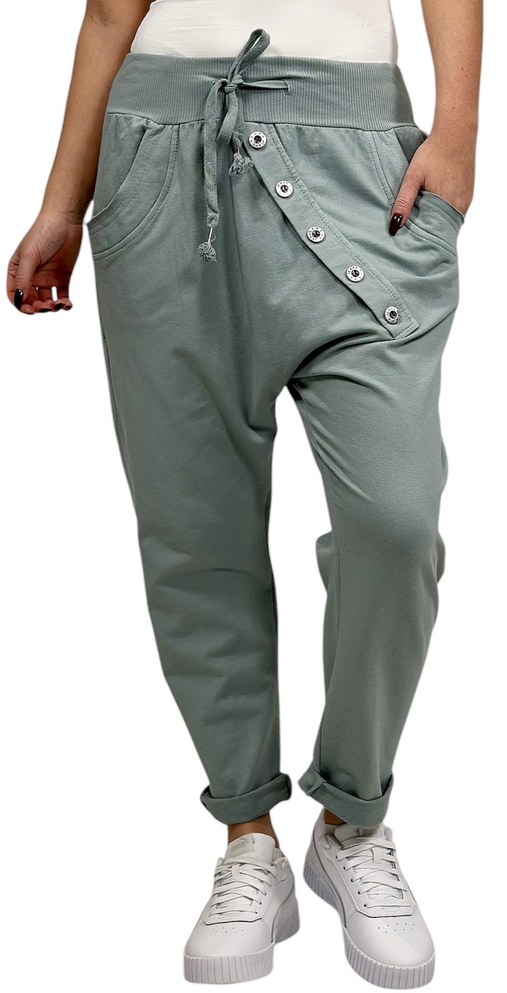 Mississhop Boyfriend-Hose Damen Baumwollhose Hose Sweatpants günstig online kaufen