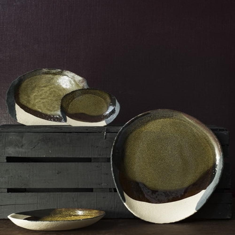 Dibbern Dessertteller Wabi 21 x 23 cm von Jars Keramik