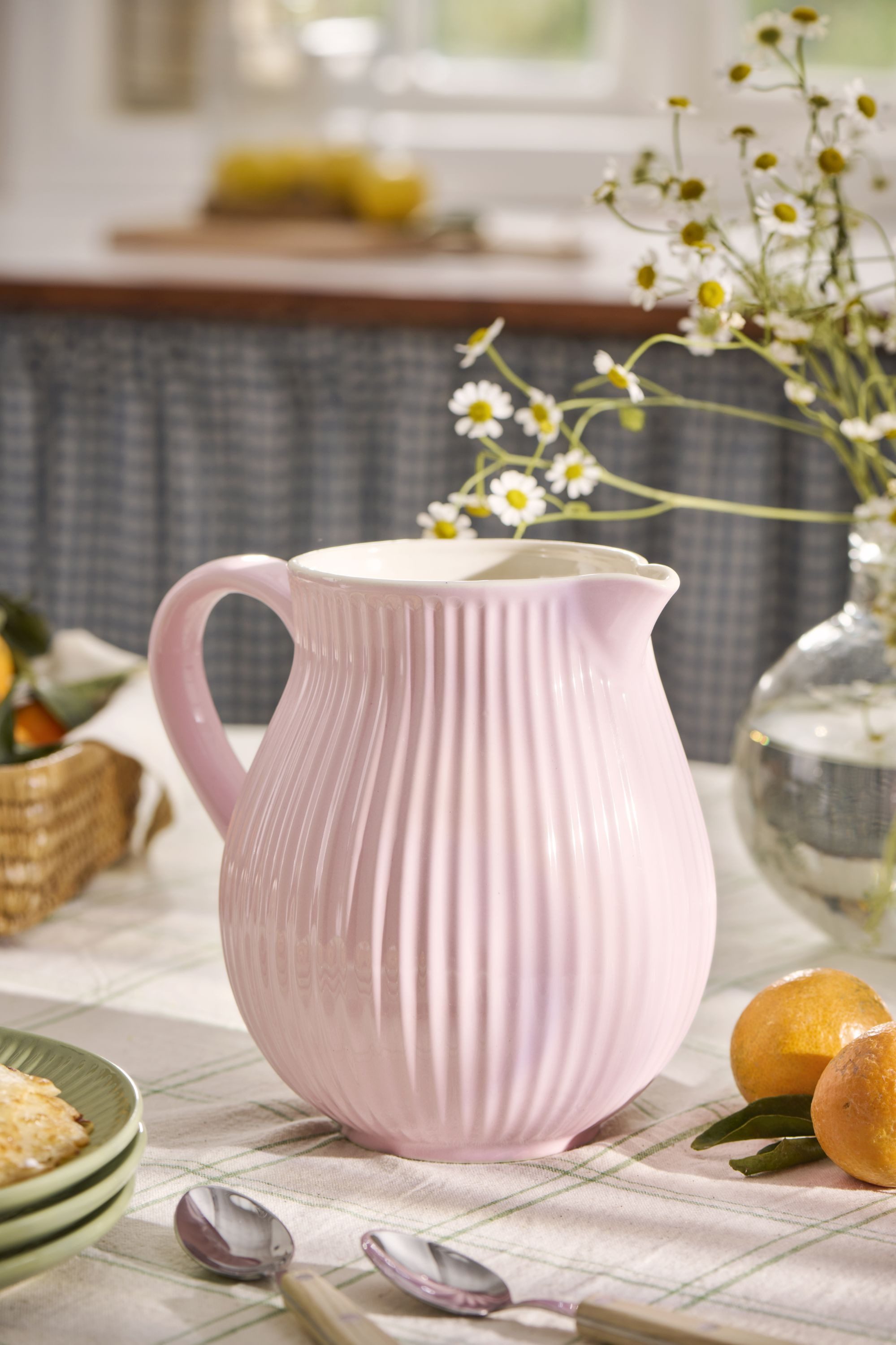 Ib Laursen Kanne Ib Laursen - Krug Kanne Karaffe Wasserkrug Vase Mynte Keramik 2l Rosa
