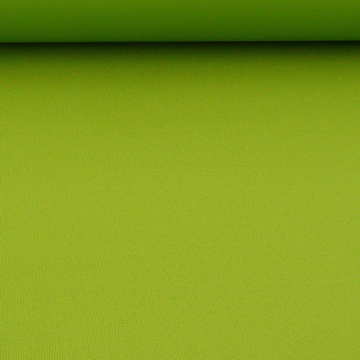 SCHÖNER LEBEN. Stoff Polyester Stoff Meterware PVC Coating wasserabweisend apfelgrün 1,5m