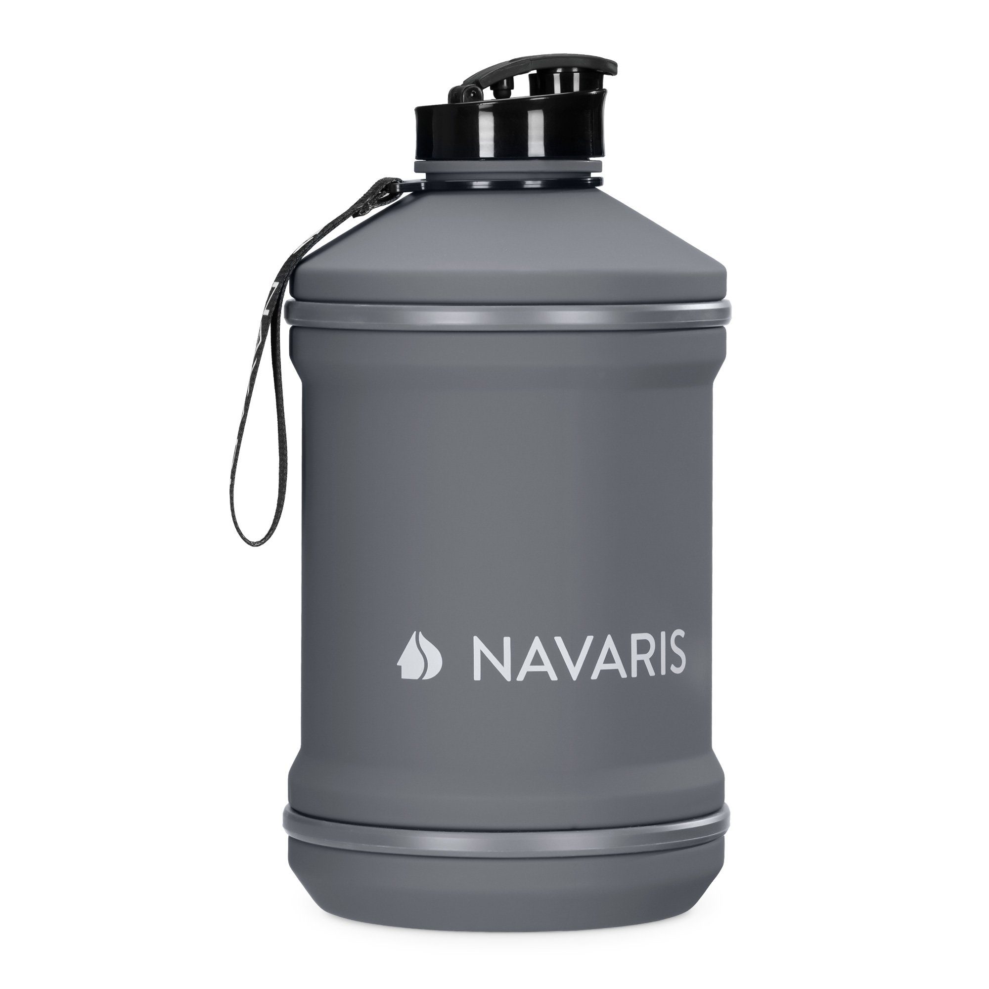 - Navaris XXL Bottle Trinkflasche Flasche Fitness Gym 2,2L Trinkflasche Grau