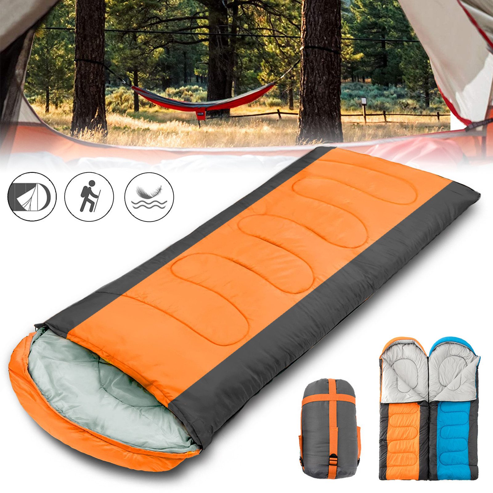 CALIYO Schlafsack Schlafsack Outdoor Camping Schlafsaecke für Erwachsene, Sleeping Bag 1-2 kg Wasserdichter für Camping Wandern Reisen