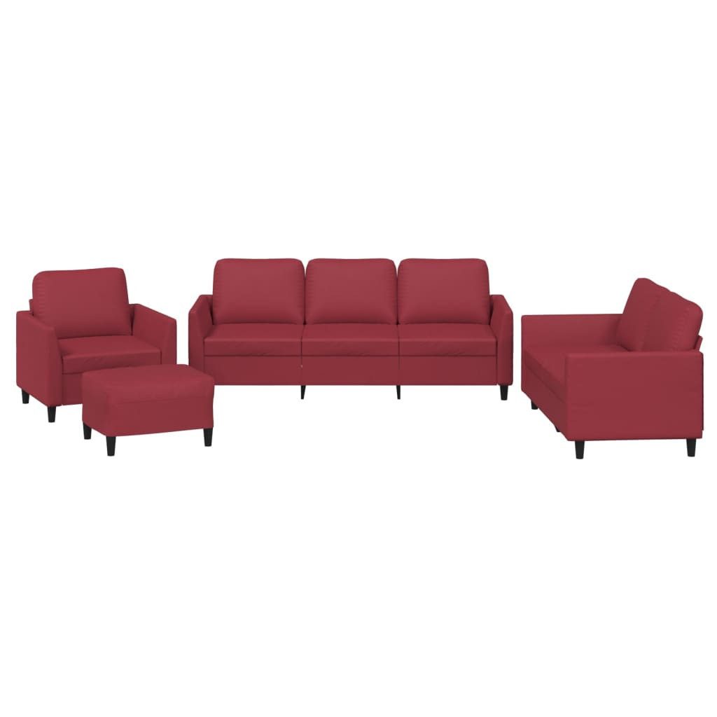 vidaXL Sofa 4-tlg. Sofagarnitur mit Kissen günstig online kaufen