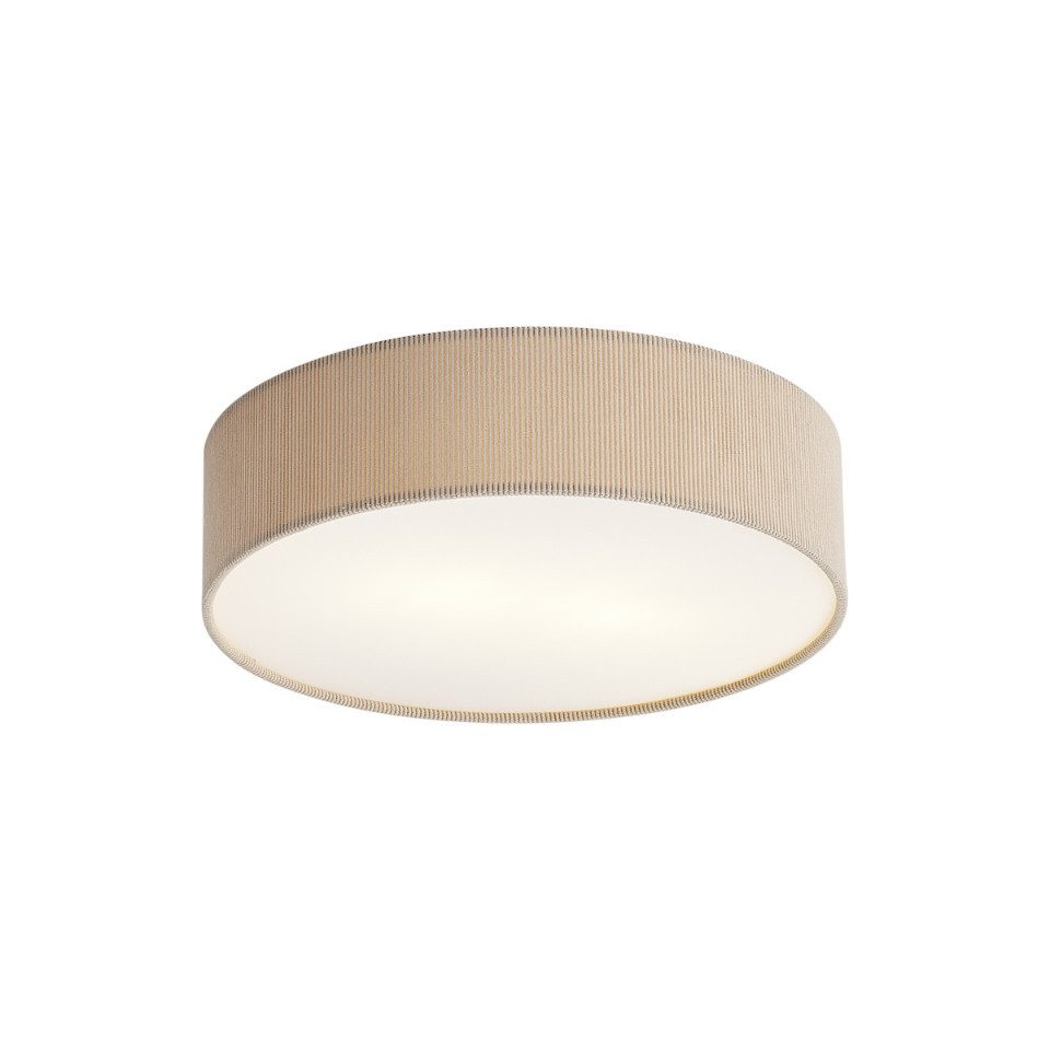 Qazqa Deckenleuchte Luz, ohne Leuchtmittel, Warmweiß, QAZQA Deckenleuchte, e27, Taupe, Metall, Modern