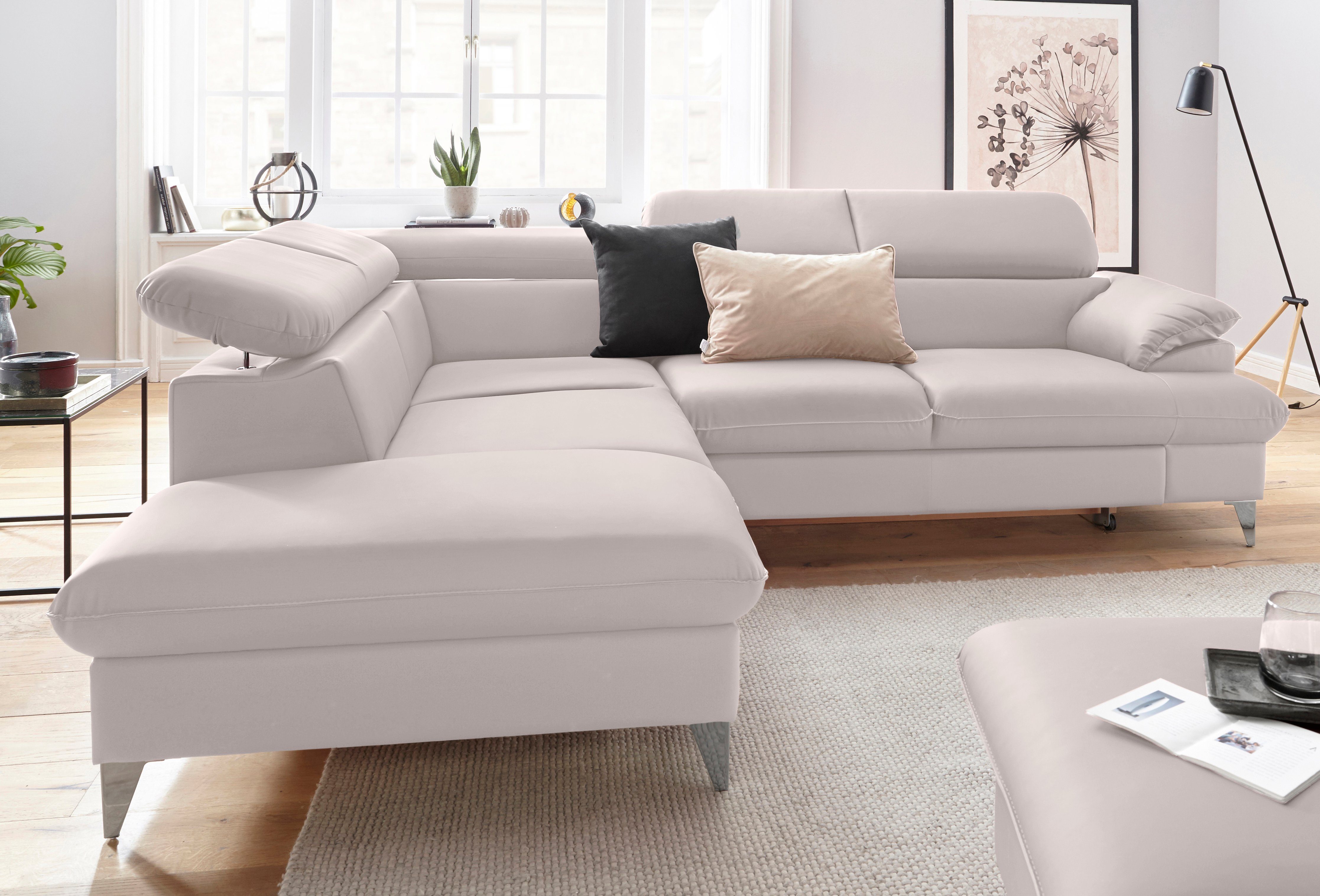 COTTA Ecksofa "Caluso L-Form", mit Kopfteilverstellung, wahlweise mit Bettf günstig online kaufen